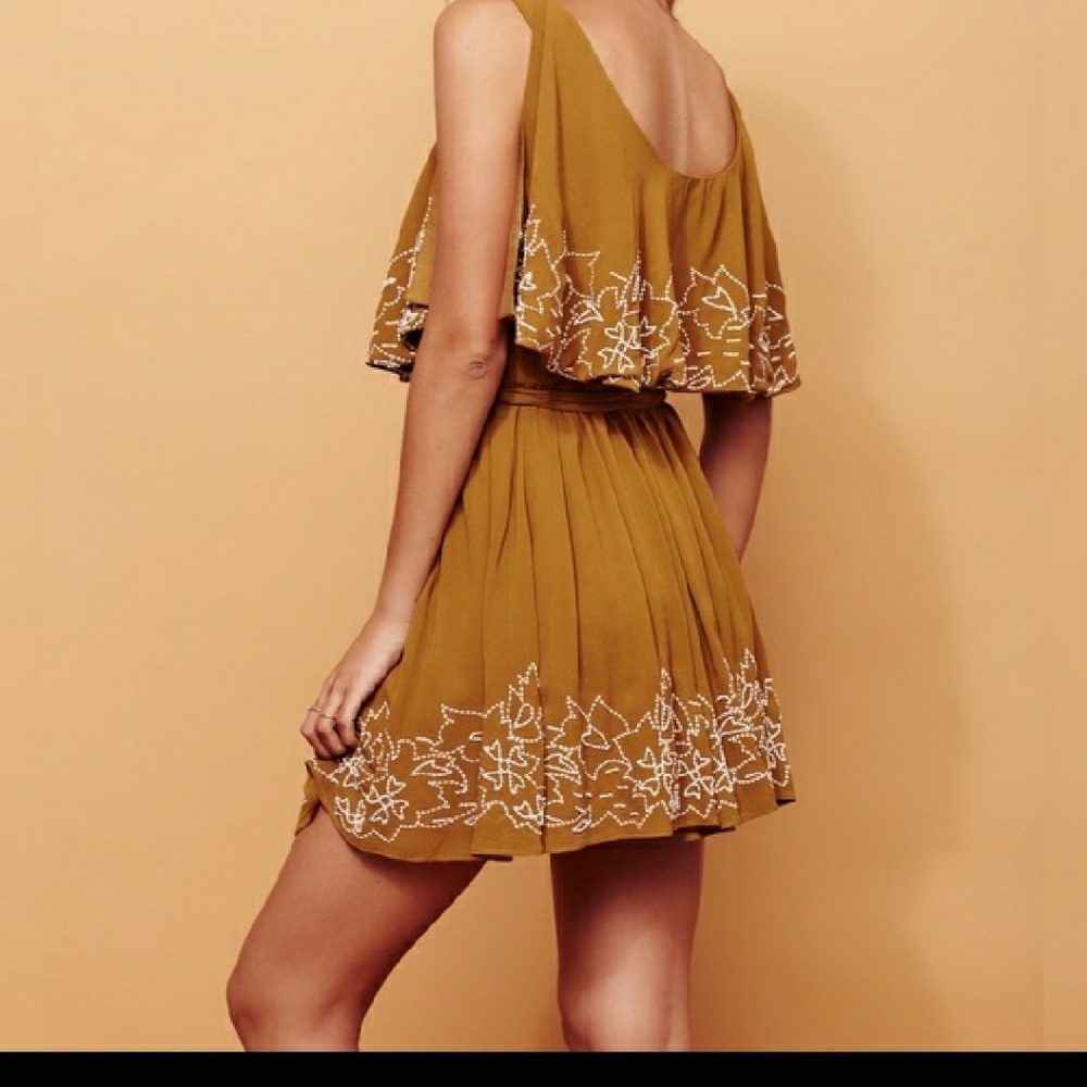 Free people beaded wrap Sylvia Dress - Picture 2 of 4